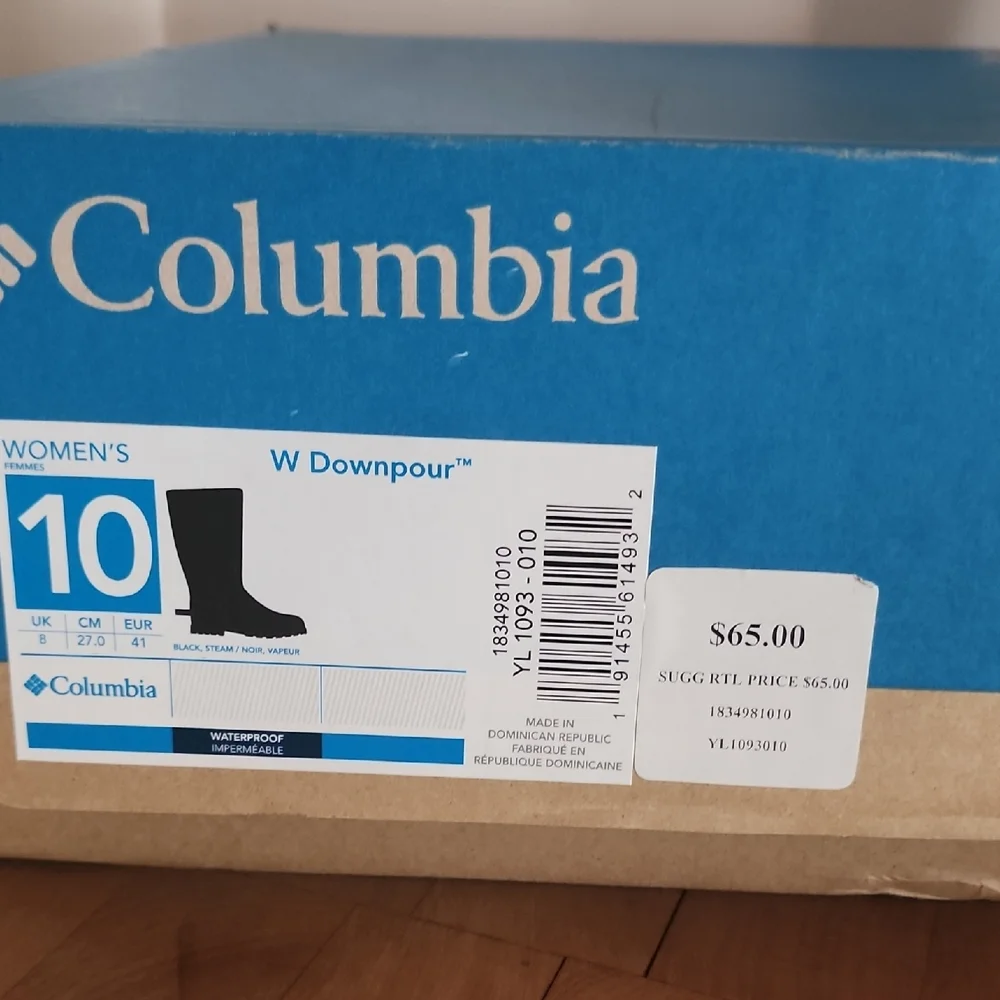 Columbia Charcoal Rain Boots - Picture 2 of 3